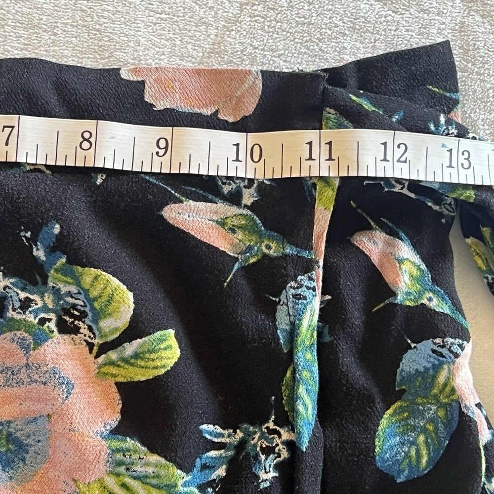 Xhilaration Floral Maxi Long Flowy Summer Spring Cottage Skirt XS Blue Rose - Picture 10 of 12